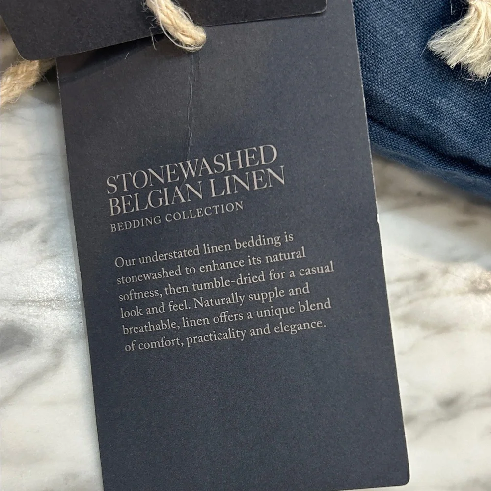 Restoration Hardware Stonewashed King Linen Sham